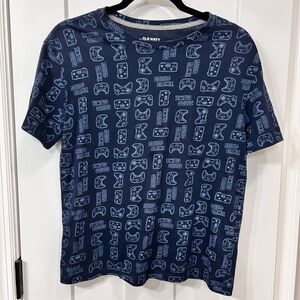 Old Navy Navy Blue Graphic Tee